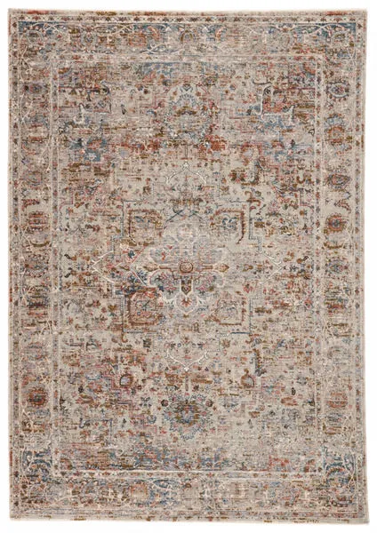 Product Image 7 for Pierce Medallion Gray/ Multicolor Rug from Jaipur 