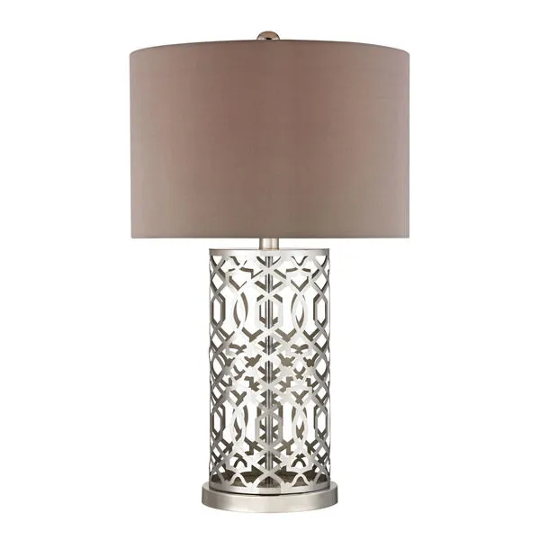 Product Image 1 for Laser Cut Metal Table Lamp In Polished Nickel from Elk Home