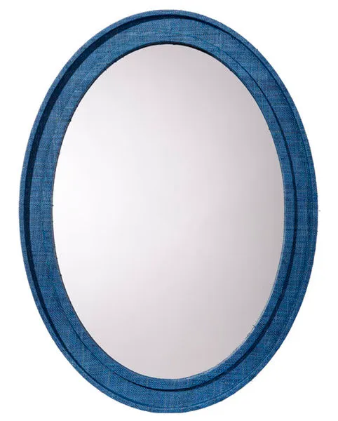 Product Image 1 for Valley Raffia Oval Wall Mirror from Jamie Young