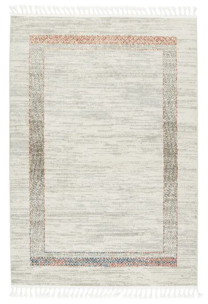 Product Image 3 for Adalet Border Light Gray/ Clay Rug from Jaipur