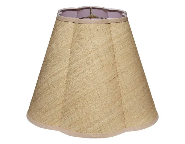 Product Image 1 for Scalloped Raffia Lamp Shade from Jamie Young