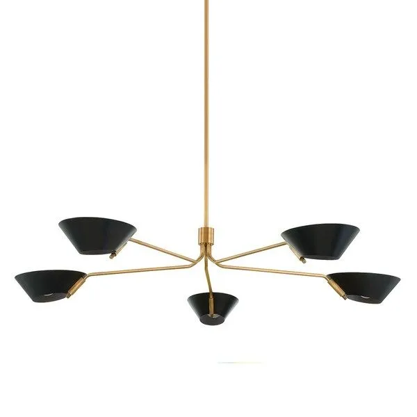 Product Image 1 for Sacramento Iron 5-Light Chandelier - Black from Troy Lighting
