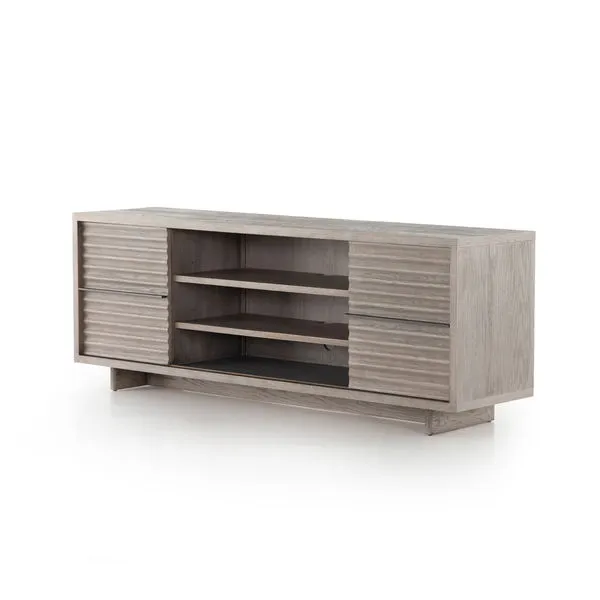 Product Image 6 for Adal Media Console Washed Grey Oak from Four Hands
