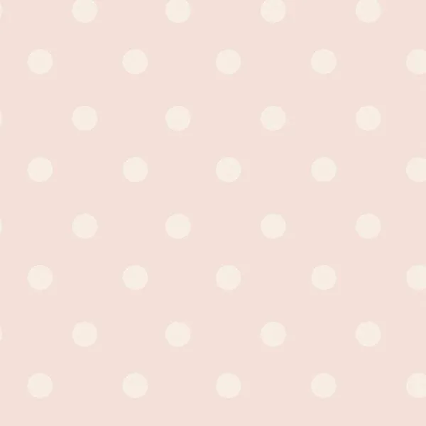 Matte baby pink wallpaper with cream polka dots in Cath Kidston Button Spot design