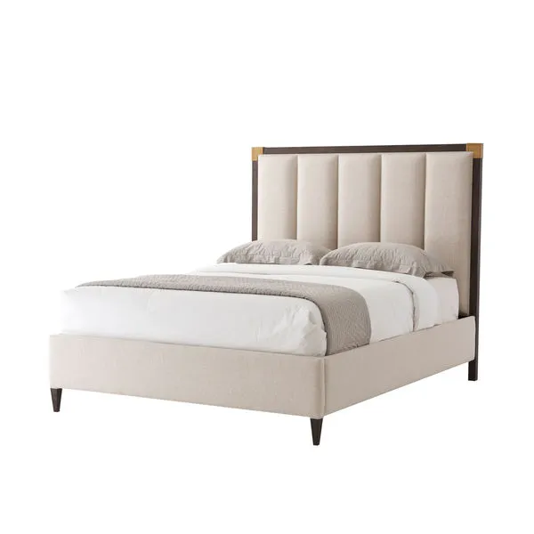 Product Image 1 for Embassy Vertical Bed with Brushed Brass Corners from Theodore Alexander