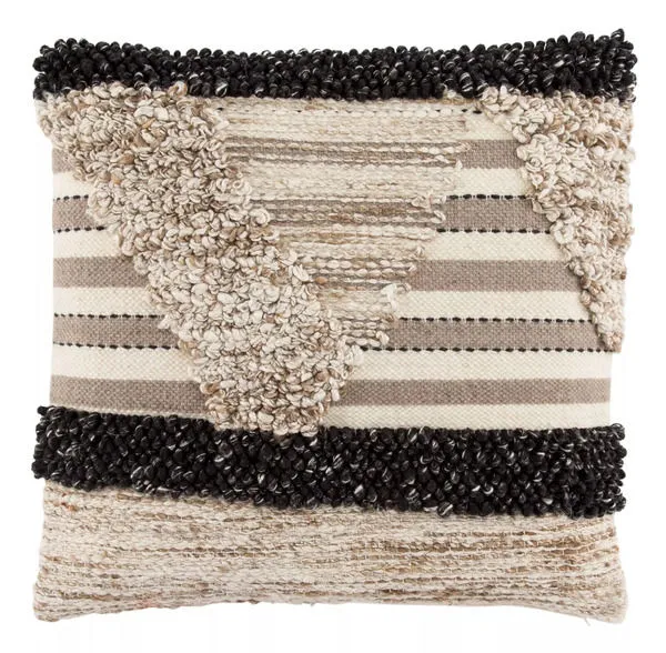 Product Image 2 for Helm Tan/ Black Geometric  Throw Pillow 20 inch by Nikki Chu from Jaipur 