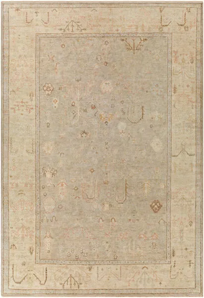 Product Image 1 for Normandy Hand-Knotted Wool Gray/ Medium Gray Rug - 9' x 13' from Surya