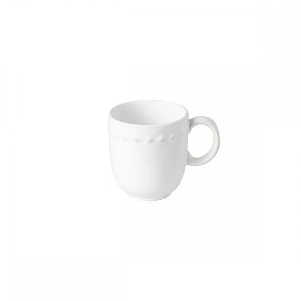 Product Image 1 for Pearl Scalloped Ceramic Stoneware Mug, Set of 6 - White from Costa Nova