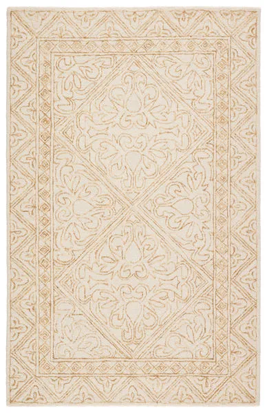 Product Image 3 for Carmen Handmade Trellis Yellow / Cream Area Rug from Jaipur 