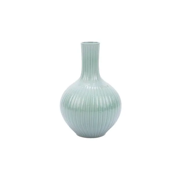 Product Image 1 for Celadon Carved Bamboo Globular Vase from Legend of Asia