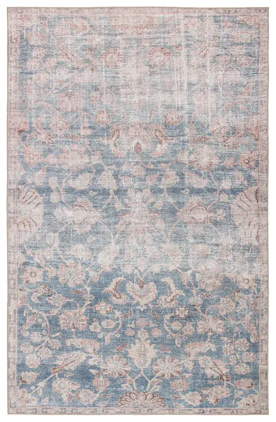 Product Image 6 for Bardia Oriental Blue / Light Pink Area Rug from Jaipur 