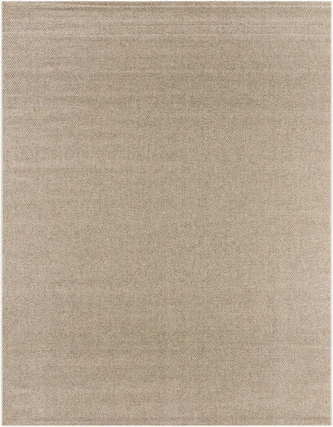Birdie beige and teal machine woven rug with a flat weave, natural fiber look, and subtle color variation