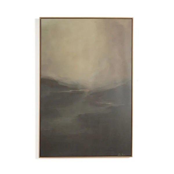 Product Image 1 for Fog I Landscape Painting Lauren Fuhr - Vertical Grain Floater White Oak from Four Hands