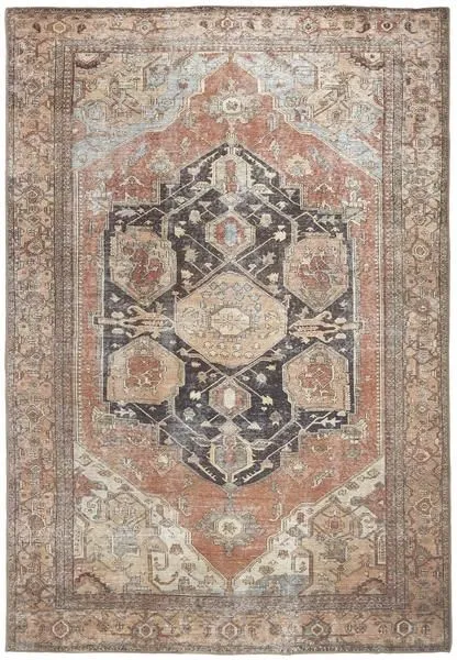 Product Image 2 for Percy Pink Clay / Charcoal Gray Rug from Feizy Rugs