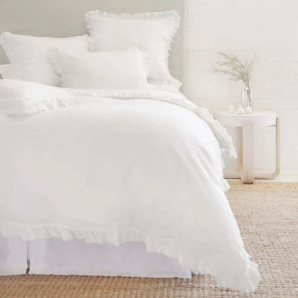 Product Image 1 for Mathilde Linen Euro Sham - White from Pom Pom at Home