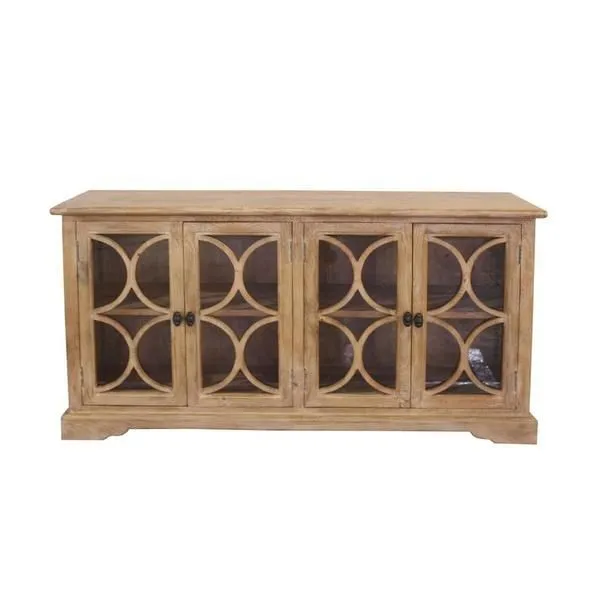 Product Image 2 for Pengrove Mango Wood Glass Cabinet from World Interiors