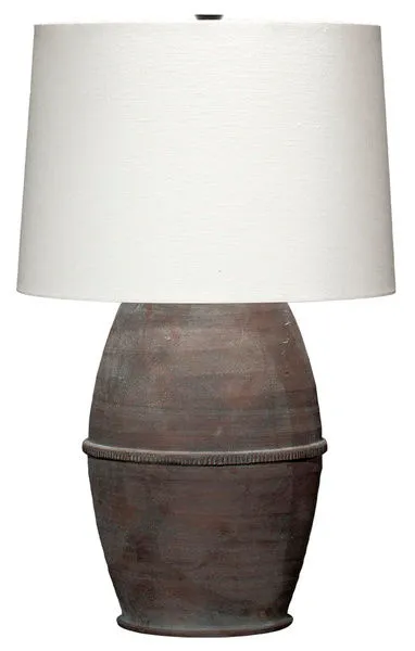 Product Image 1 for Antiquity Dark Grey Ceramic Table Lamp from Jamie Young