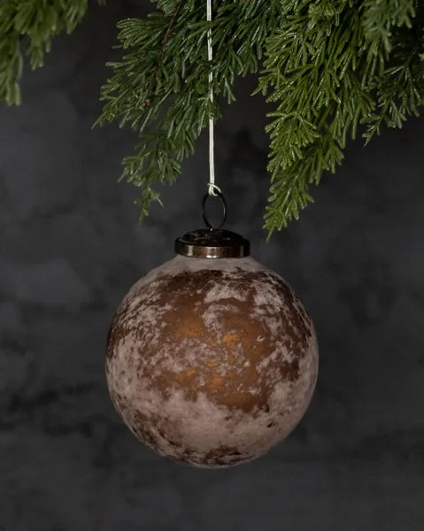 Product Image 2 for Textured Matte Plum Glass Ball Ornaments, Set of 4 from Creative Co-Op