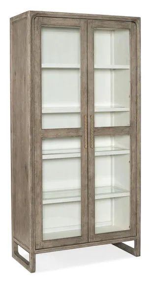 Product Image 3 for Serenity Sanderling Oak Veneer Display Cabinet from Hooker Furniture