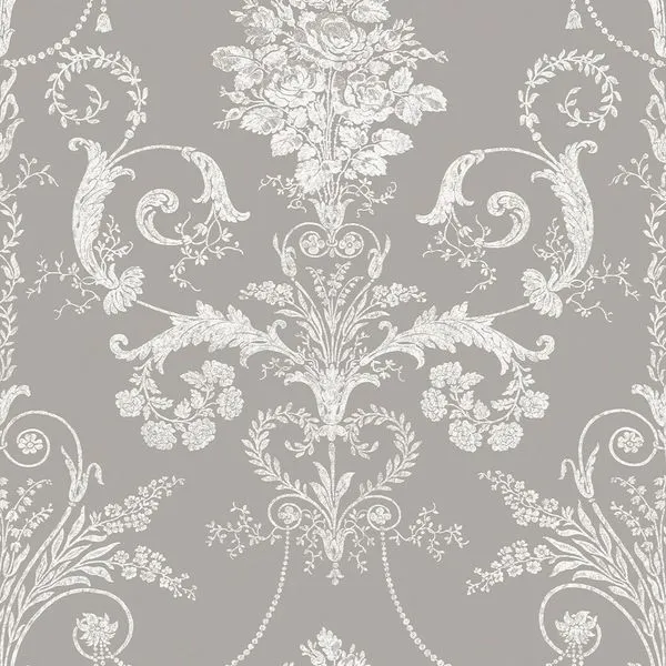 Product Image 1 for Laura Ashley Josette Steel Wallpaper from Graham & Brown
