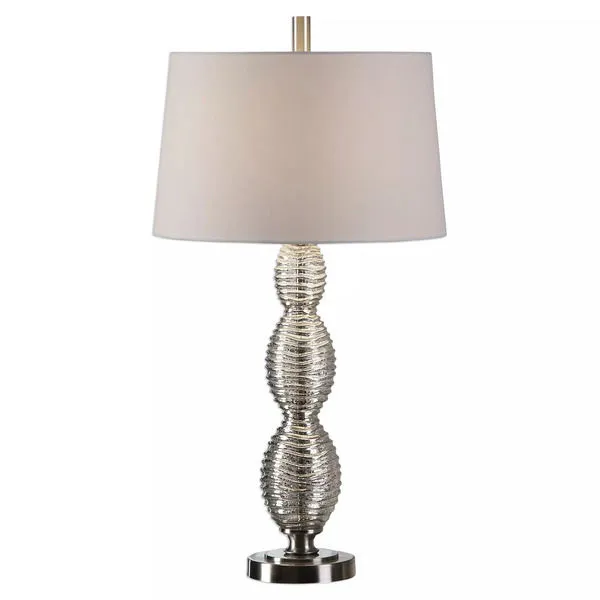 Product Image 2 for Uttermost Galatsi Ribbed Mercury Glass Lamp from Uttermost