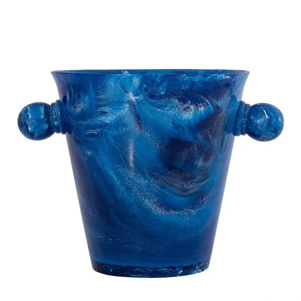 Product Image 1 for Blue Resin Ice Bucket w/Handles from BIDKHome
