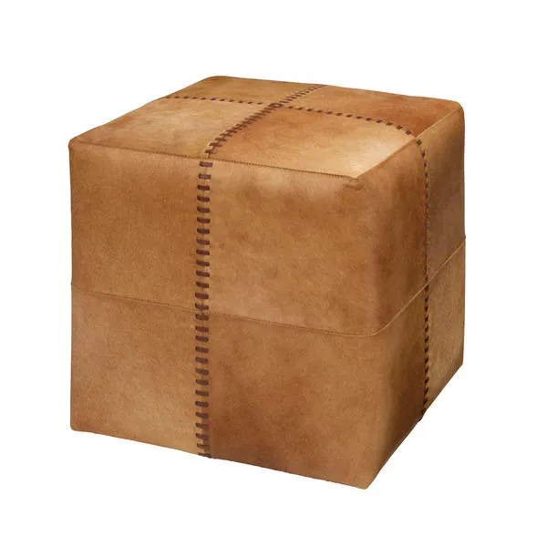Product Image 1 for Small Hide Ottoman from Jamie Young
