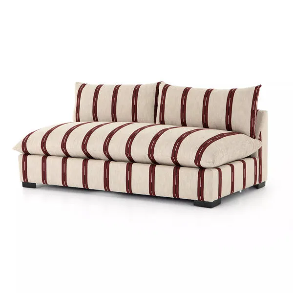 Product Image 6 for Grant Armless Sofa Zella Garnet from Four Hands