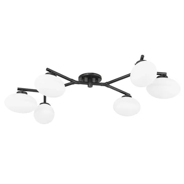 Product Image 1 for Wagner 6 Light Semi Flush from Hudson Valley