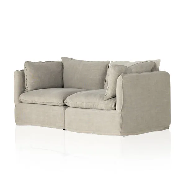 Product Image 1 for Andre Slipcover 2-Piece Sectional - Broadway Stone from Four Hands