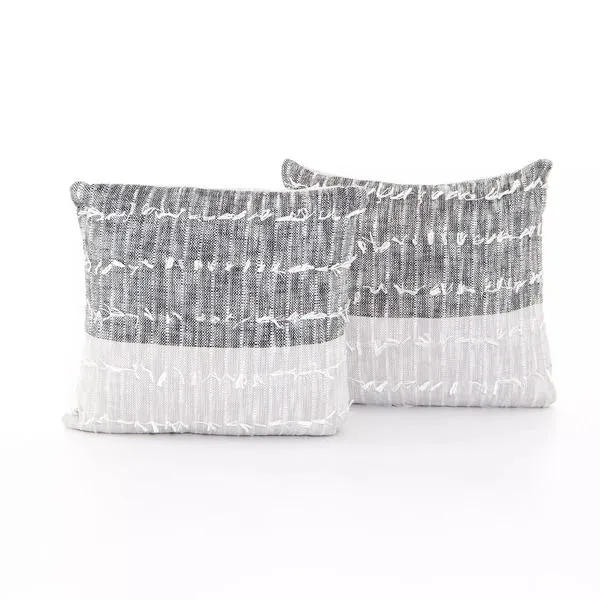 Product Image 4 for Sariah Pillow, Set Of 2 20" Black/Grey from Four Hands