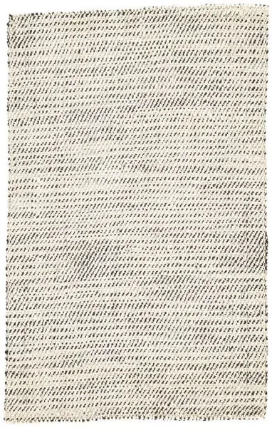 Rectangular Almand natural fiber area rug with mottled white, silver, and black duo-tone hand-loomed jute weave