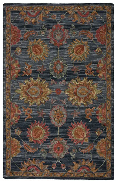 Product Image 2 for Vibe By Nela Handmade Oriental Dark Blue/ Red Rug from Jaipur 