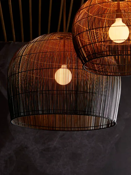 Product Image 1 for Swami Small Natural & Black Midrib Pendant from Arteriors