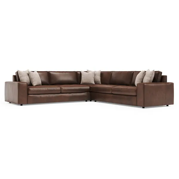 Product Image 1 for Nest 3-Piece Leather Sectional from Bernhardt Furniture