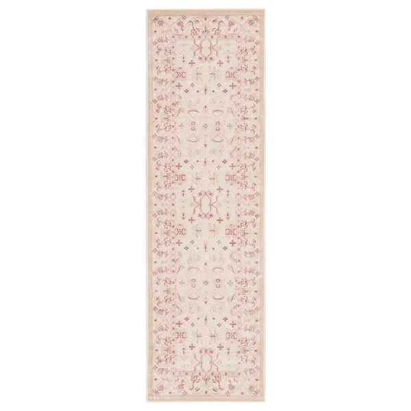 Product Image 4 for Regal Damask Ivory/ Pink Rug from Jaipur 
