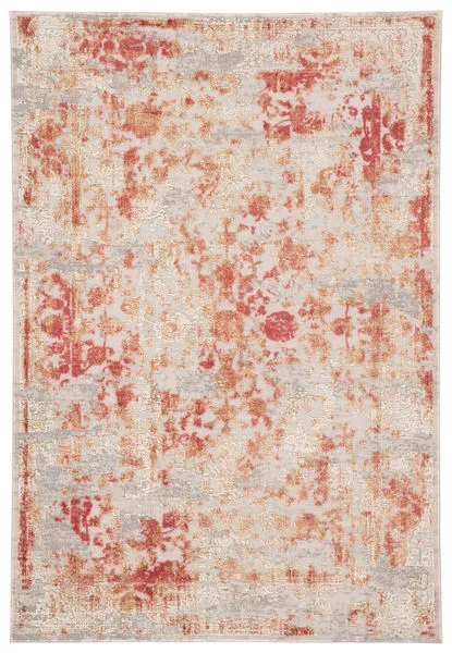 Product Image 2 for Dreslyn Floral Red/ Light Gray Rug from Jaipur