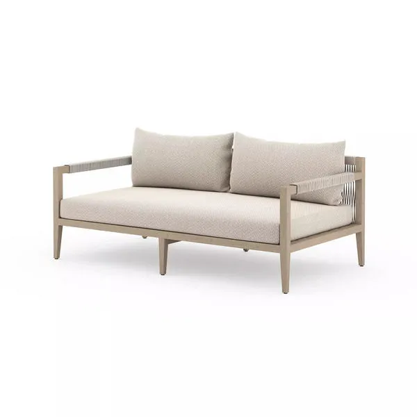 Product Image 2 for Sherwood Wooden Outdoor Sofa, Washed Brown from Four Hands