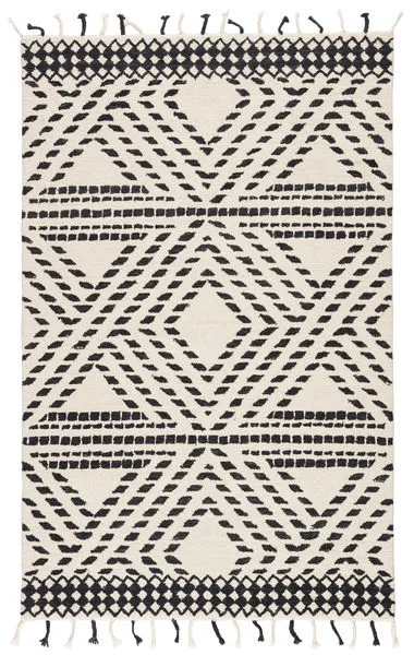 Product Image 2 for Roka Handmade Trellis Ivory/ Black Rug By Nikki Chu from Jaipur 