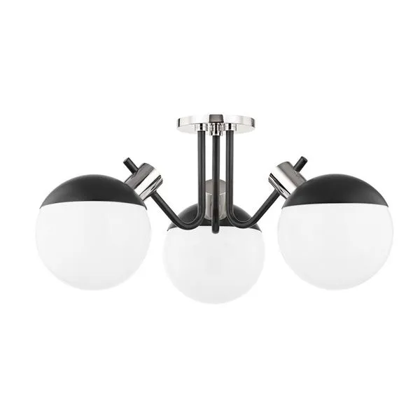 Product Image 1 for Miranda 3 Light Semi Flush from Mitzi