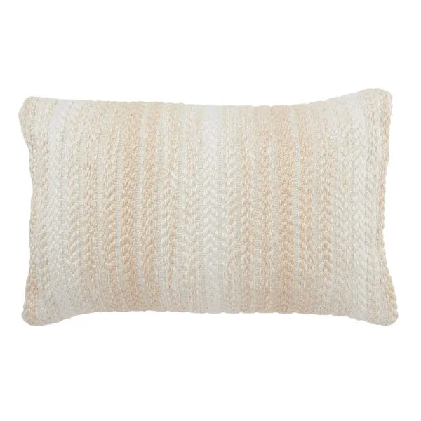 Product Image 2 for Austrel Indoor/ Outdoor Cream/ White Ombre Lumbar Pillow from Jaipur