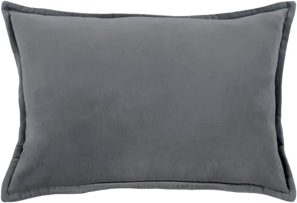 Product Image 1 for Cotton Velvet Chrcoal Lumbar Pillow from Surya