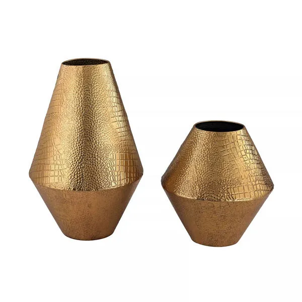 Product Image 1 for Alligator Embossed Cone Vases from Elk Home