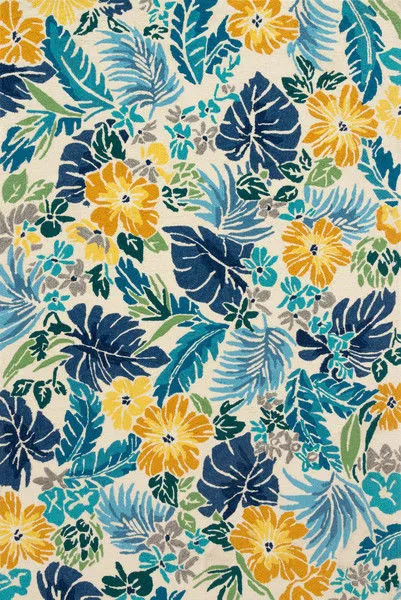 Product Image 2 for Santa Monica Ivory/Blue Rug from Loloi