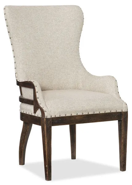 Product Image 4 for Roslyn County Deconstructed Walnut & Fabric Upholstered Host Chair, Set of 2 from Hooker Furniture