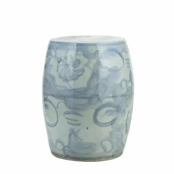 Product Image 2 for Blue & White Silla Garden Stool Twisted Flower from Legend of Asia