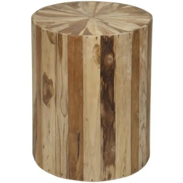 Product Image 1 for Round Teak Wood Side Table from Noir