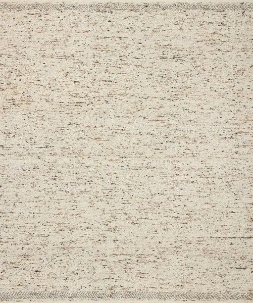 Reyla Pebble Stone Rug with heathered neutral tones and subtle speckled pattern in a square shape