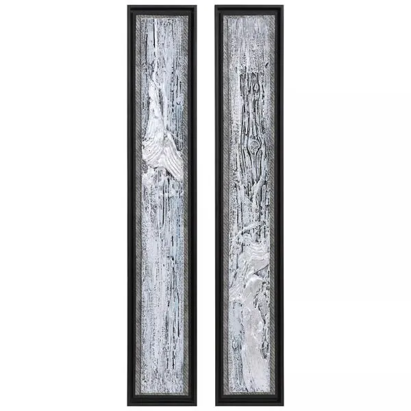 Product Image 1 for Uttermost Silver Lining Textured Abstract Art, S/2 from Uttermost
