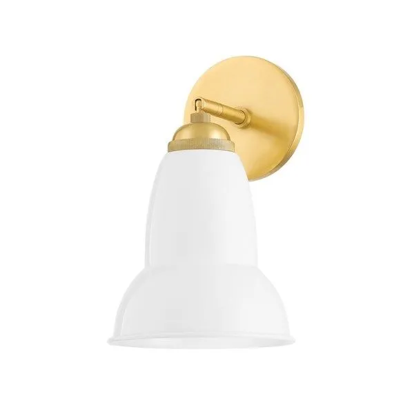 Product Image 1 for Jamila White Bell Shade Wall Sconce from Mitzi